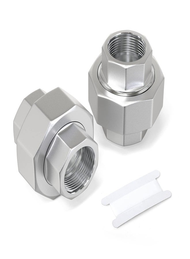 TAISHER 2PCS 304 Stainless Steel Union，1/4" NPT Female Cast Pipe Fitting - Image 1